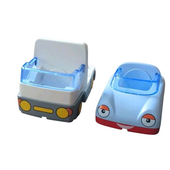 Lot Of 2 Playmobil Geobra Toy Vehicles 2007 - Picture 1 of 7